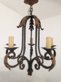 french antique iron light